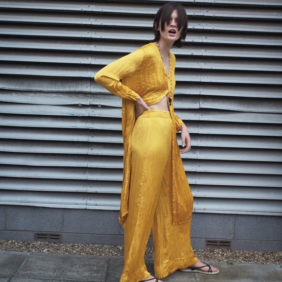 zara wrinkled look dress